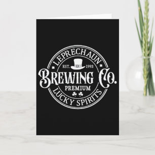 Leprechaun Brewing Co St. Patrick's Day Karte