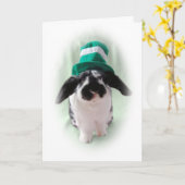Leprechaun Bunny Card Karte (Gelbe Blume)