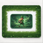 Leprechaun Carrying Pot Of Gold Mousepad<br><div class="desc">Leprechaun Carrying Pot Of Gold - Mouse Pad</div>