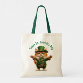 Leprechaun Cat St. Patrick's Day Sweatshirt - Nied Tragetasche (Rückseite)