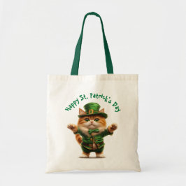 Leprechaun Cat St. Patrick's Day Sweatshirt - Nied Tragetasche