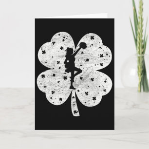 Leprechaun Cheerleader St. Patricks Tag Glückliche Karte