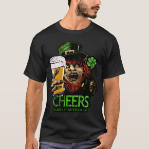 Leprechaun Cheers - St. Patrick's Day Horror Bier  T-Shirt