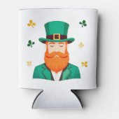 Leprechaun Clover Kleeblatt Patricks Day Dosenkühler (Vorderseite)