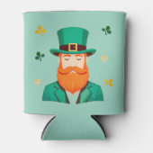 Leprechaun Clover Kleeblatt Patricks Day Dosenkühler (Vorderseite)