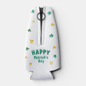 Leprechaun Clover Kleeblatt Patricks Day Flaschenkühler (Rückseite)