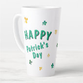 Leprechaun Clover Kleeblatt Patricks Day Milchtasse (Linke Ecke)