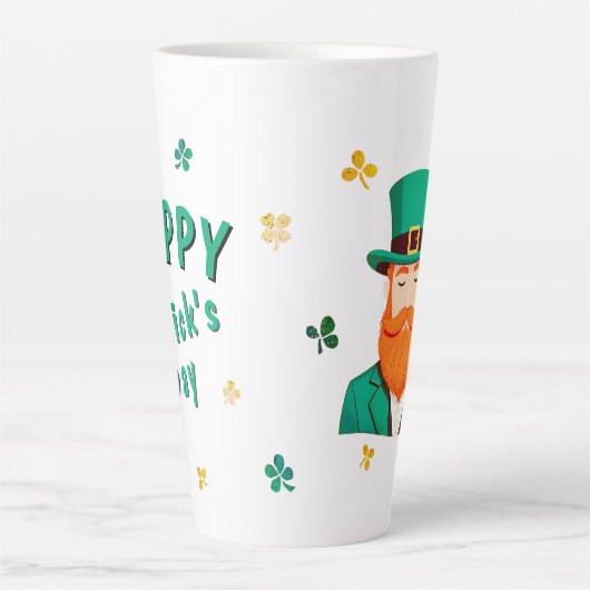 Leprechaun Clover Kleeblatt Patricks Day Milchtasse (Vorderseite)