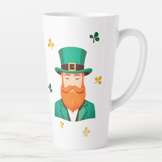 Leprechaun Clover Kleeblatt Patricks Day Milchtasse (Rechts)