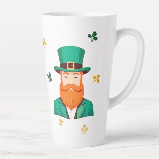 Leprechaun Clover Kleeblatt Patricks Day Milchtasse (Rechts)