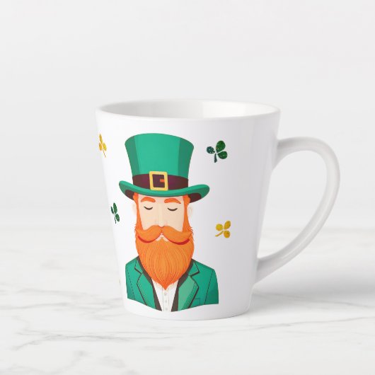 Leprechaun Clover Kleeblatt Patricks Day Milchtasse (Rechts)
