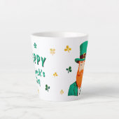Leprechaun Clover Kleeblatt Patricks Day Milchtasse (Vorderseite)