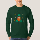 Leprechaun Clover Kleeblatt Patricks Day T-Shirt (Vorderseite)