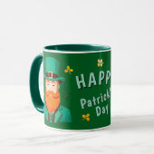 Leprechaun Clover Kleeblatt Patricks Day Tasse (Vorderseite Links)