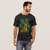 Leprechaun Cocker Spanel St Patricks Day Kleeblatt T-Shirt (Vorne ganz)