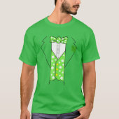 Leprechaun Costume Irish Tuxedo Funny Kids St Patr T-Shirt (Vorderseite)
