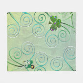 Leprechaun Damen  Fleecedecke (Vorderseite (Horizontal))