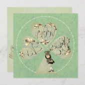 Leprechaun Dankeskarte (Vorne/Hinten)