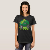 Leprechaun Dino Monster Truck St Patricks Day Todd T-Shirt (Vorne ganz)
