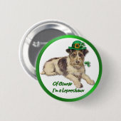 Leprechaun Dog Button (Vorne & Hinten)