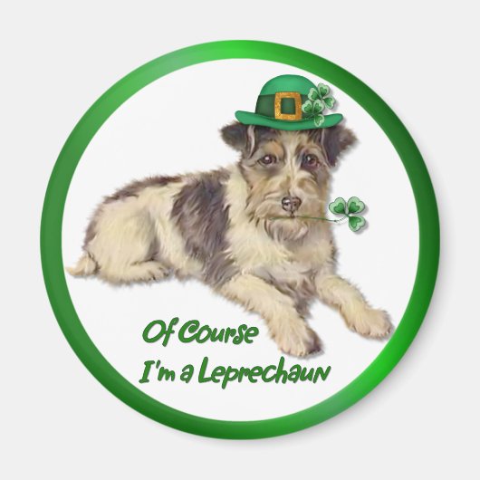 Leprechaun Dog Magnet (Vorne)