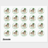 Leprechaun Dog Runder Aufkleber (Blatt)