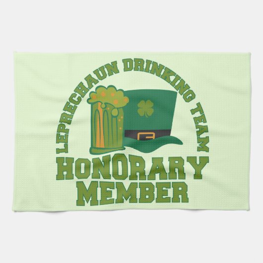 Leprechaun Drink Küchentuch (Horizontal)