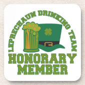 Leprechaun Drink Team Untersetzer (Vorderseite)