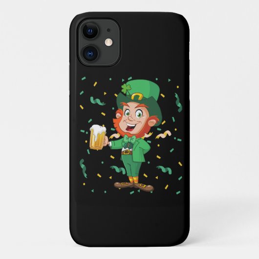 Leprechaun Drinking Beer St. Patrick's Day Case-Mate iPhone Hülle (Rückseite)