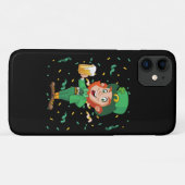 Leprechaun Drinking Beer St. Patrick's Day Case-Mate iPhone Hülle (Rückseite (Horizontal))
