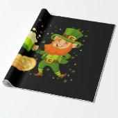 Leprechaun Drinking Beer St. Patrick's Day Geschenkpapier (Ungerollt)