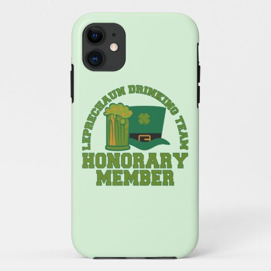 Leprechaun Drinking Team iPhone Case (Rückseite)