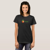 Leprechaun Eating Kleeblatts Funny St Patrick Day  T-Shirt (Vorne ganz)