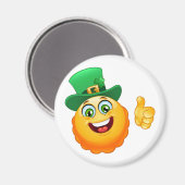 leprechaun emoji magnet (Vorderseite/Rückseite)