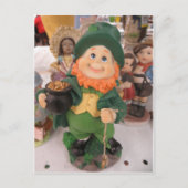 Leprechaun Figurine Postkarte (Vorderseite)