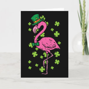 Leprechaun Flamingo Kleeblatt St Patricks Tag Anim Karte