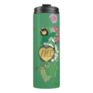 Leprechaun Floral Thermal Tumbler Thermosbecher