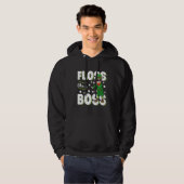 Leprechaun Floss Like A Boss St Patricks Day Boys Hoodie (Vorne ganz)