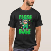 Leprechaun Floss Like A Boss St Patricks Day Boys T-Shirt (Vorderseite)