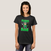 Leprechaun Floss Like A Boss  St Patricks Day Boys T-Shirt (Vorne ganz)