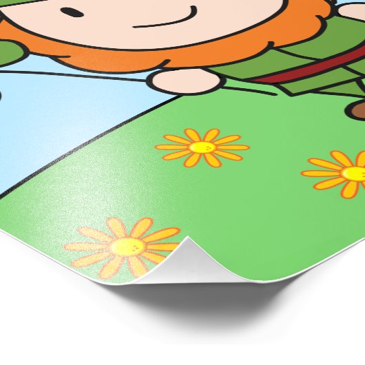 Leprechaun Fotodruck (Ecke)