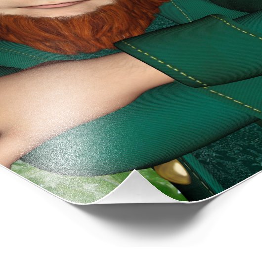 Leprechaun Fotodruck (Ecke)