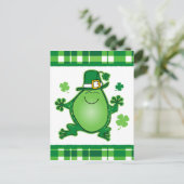 Leprechaun Frog Postcard Postkarte (Stehend Vorderseite)