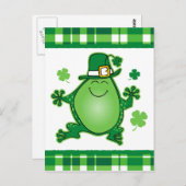 Leprechaun Frog Postcard Postkarte (Vorne/Hinten)