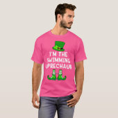 Leprechaun Funny St Patrick's Day Swim T-Shirt (Vorne ganz)