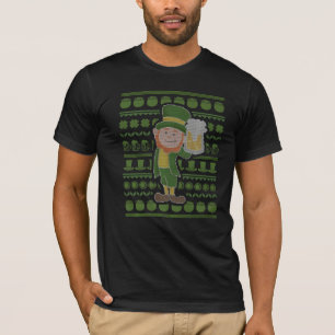 Leprechaun für St Paddys Day Beer I Ugly Sweater T-Shirt