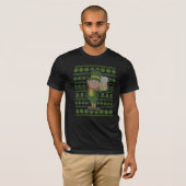 Leprechaun für St Paddys Day Beer I Ugly Sweater T-Shirt (Vorne ganz)