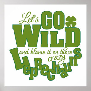 Leprechaun-Gedicht Poster