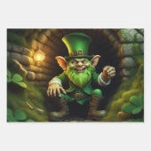 Leprechaun Geschenkpapier Set (Vorderseite 2)