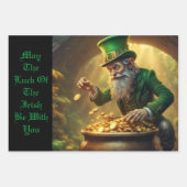 Leprechaun Geschenkpapier Set (Vorderseite)